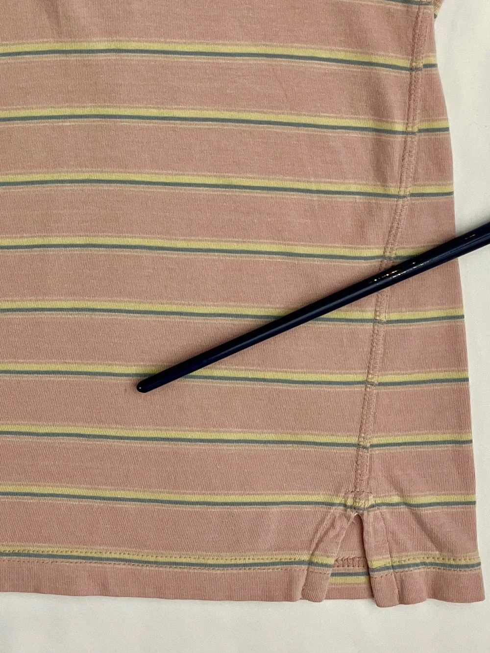 Ralph Lauren 90s Henley Striped Cream Vintage Polo Shirt 12-18M